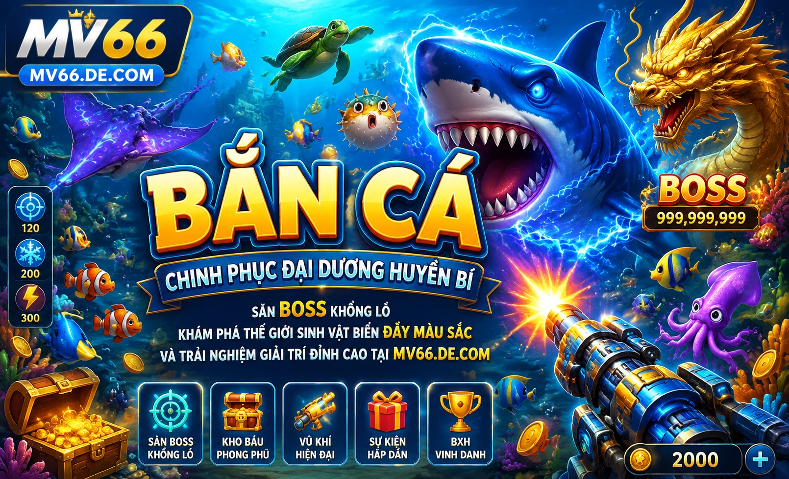 Bắn Cá mv66 sảnh chơi