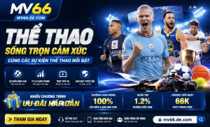 Giao diện thể thao trực tuyến MV66 trên điện thoại