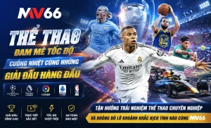 Bảng kèo thể thao MV66 với odds hiển thị rõ